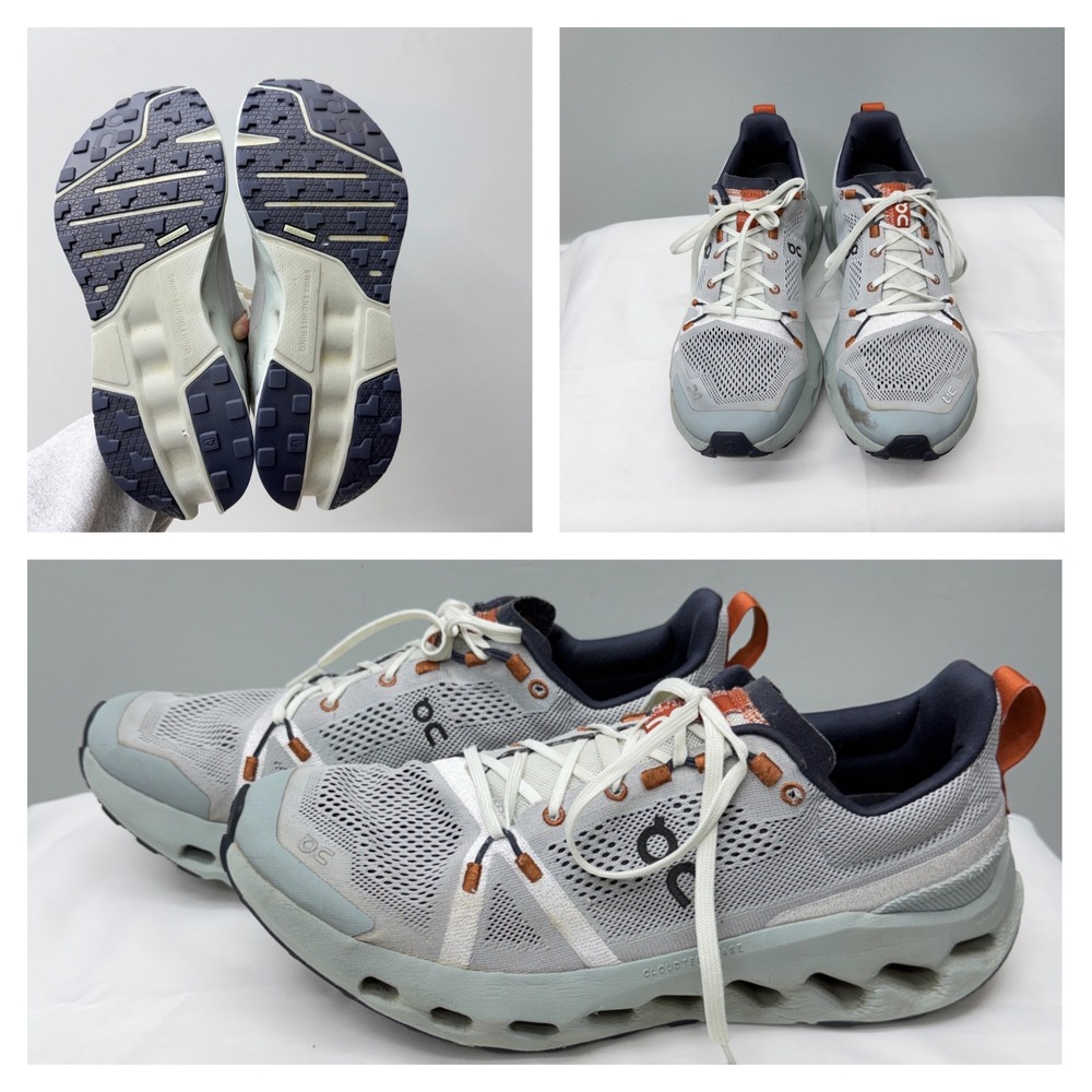 On Cloud OC cloudsurfer trail running athletic shoes men's 11.5 aloe mineral‎